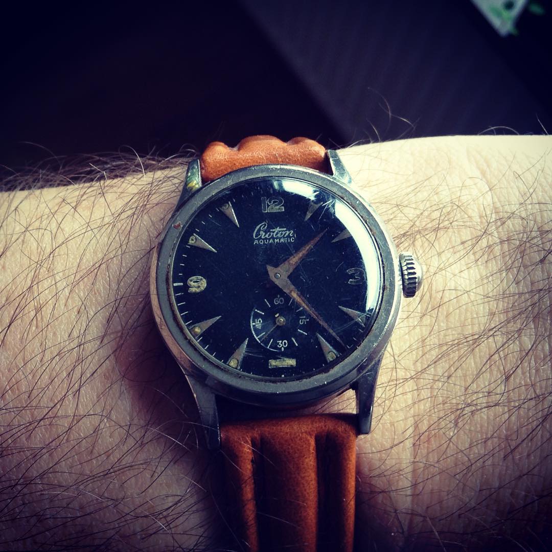 croton aquamatic watch vintage